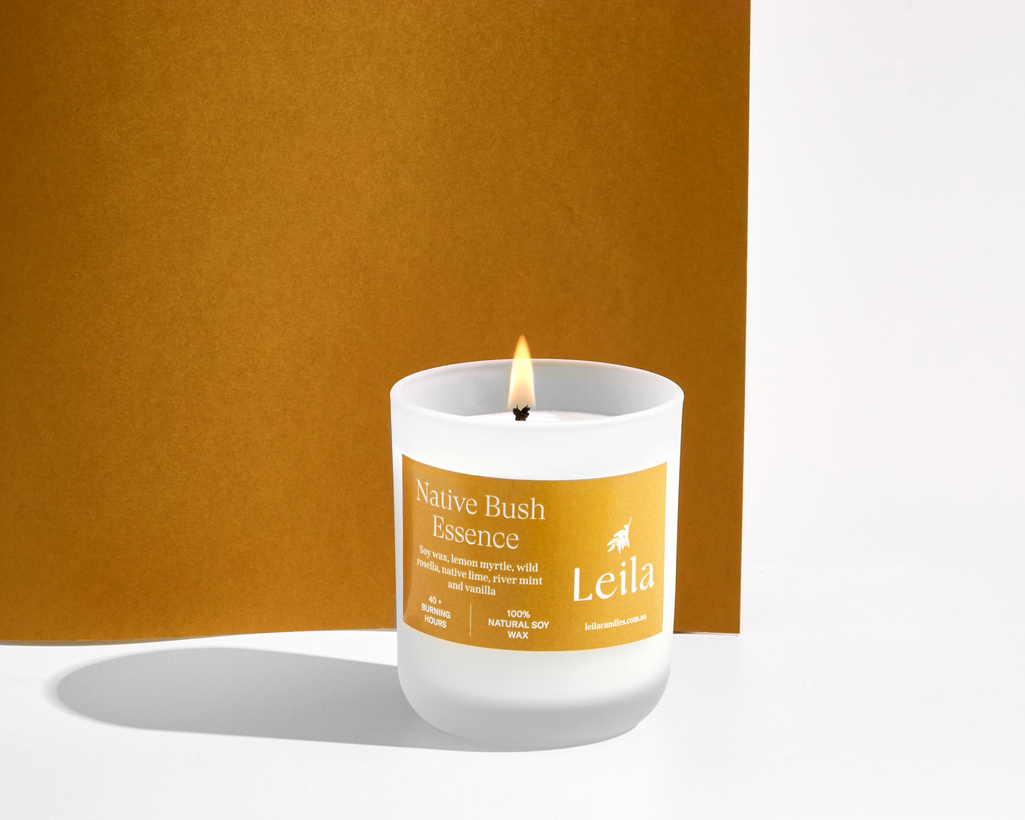 NATIVE BUSH ESSENCE FROSTED GLASS CANDLE