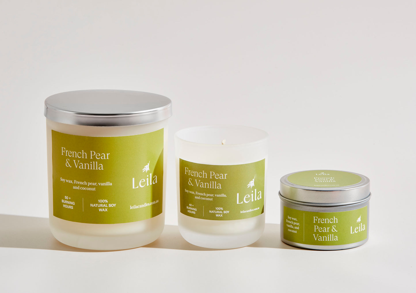 FRENCH PEAR & VANILLA X-LARGE FROSTED CANDLE