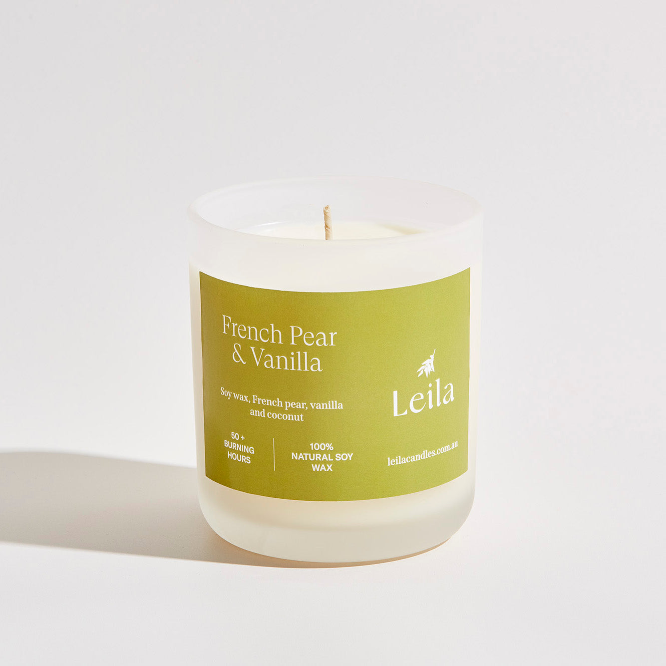 FRENCH PEAR & VANILLA X-LARGE FROSTED CANDLE