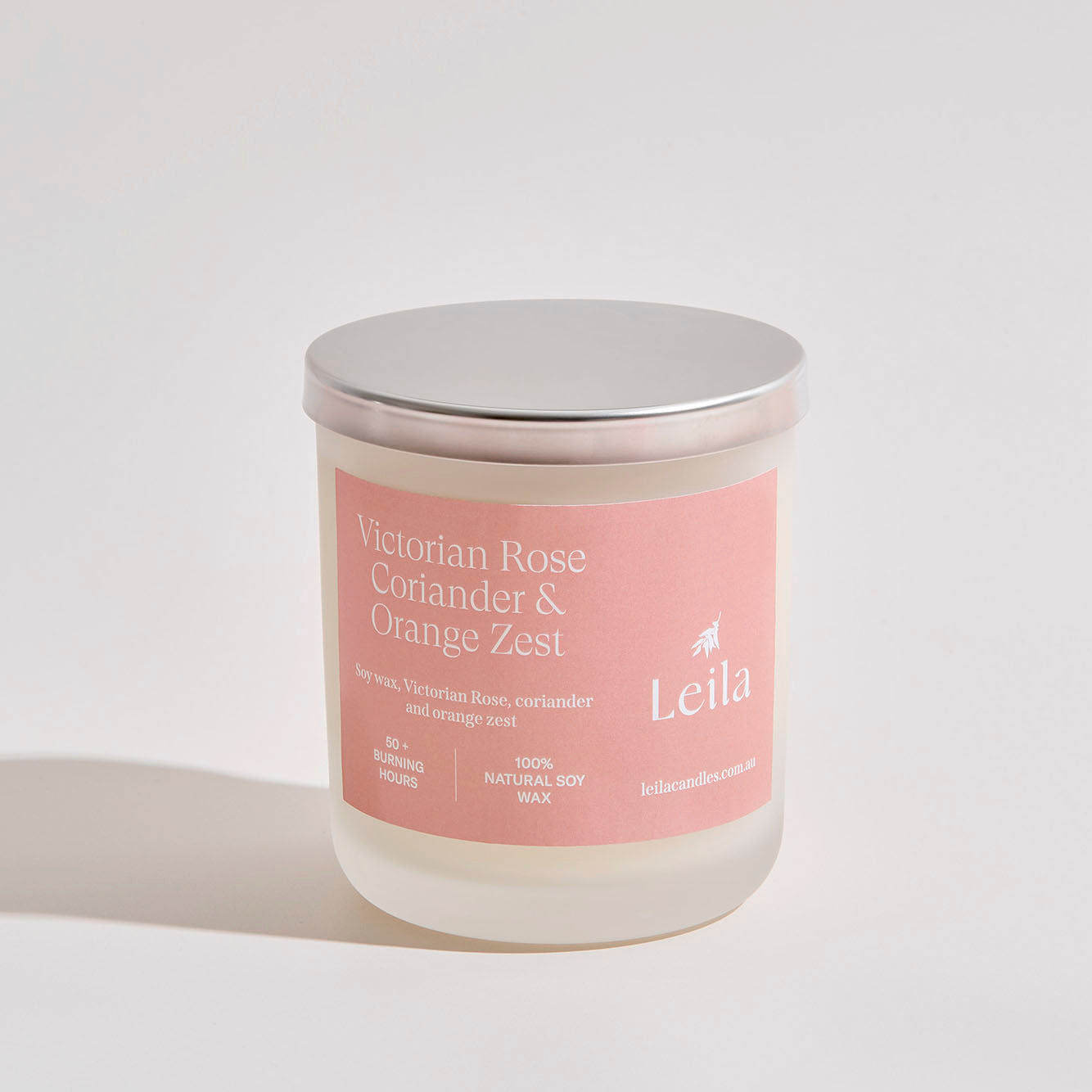 VICTORIAN ROSE, CORIANDER & ORANGE ZEST  X-LARGE GLASS CANDLE